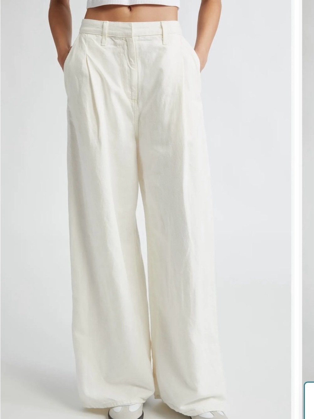 TWP GREENE ST COTTON/LINEN TROUSERS COLOR NATURAL NWOT